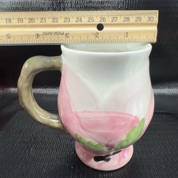 Franciscan Desert Rose Sculpted Mug Cup Ceramic Made In Portugal Vintage Mug - Picture 3 of 12